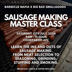 Sausage Making Masterclass Sat 13th July 2024