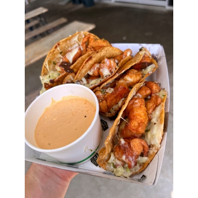 FRIED CHICKEN ‘BIRRIA’ TACOS