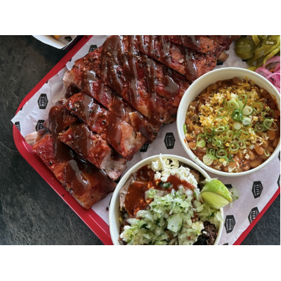 FULL RACK SMOKED PORK RIBS