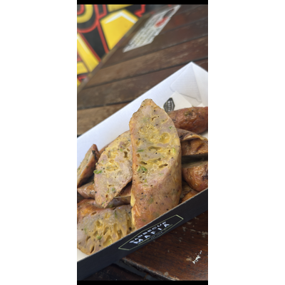 THIS WEEKS SMOKED SAUSAGE (CHEESEBURGER)