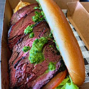 SMOKED EYE FILLET STEAK SANDWICH W FRIES